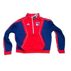 New York Rangers Adidas Men’s Classics 1/2 Zip Jacket
